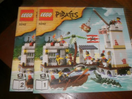 2 LIBRETTI ISTRUZIONI LEGO PIRATES 6242 - Non Classificati