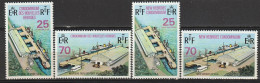 Nouvelles Hébrides Nouveau Quai Public De Port Vila 1973 France Anglaise N°366/369 Neuf** - Ongebruikt