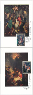 52651  - SPAIN  - Set Of 2  MAXIMUM CARDS - Art RELIGION  1970 - Religion