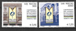 SAN MARINO - 1999 - CAMPIONATO CICLISMO - SERIE 2 VALORI - NUOVA MNH** ( YVERT 1627\8- MICHEL 1834\5  - SS 1675\6) - Nuevos