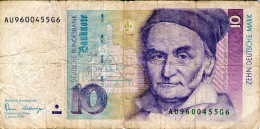 Germany,10 DM, 1989,serie:AU/G, As Scan - 10 DM