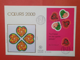 Grande Enveloppe FDC En 2000 - Cœurs Saint Valentin - FDC 20 - 2000-2009