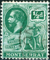 MONTSERRAT, RE GIORGIO V, 1923, FRANCOBOLLI USATI Scott:MS 43, Yt:MS 43 - Montserrat