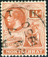 MONTSERRAT, RE GIORGIO V, 1929, FRANCOBOLLI USATI Scott:MS 60, Yt:MS 76 - Montserrat