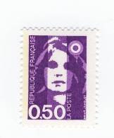 Briat 0.50 Fr Violet YT 2619b Avec Bande Phospho à Gauche. Pas Courant, Voir Scan. Cote YT : 3 €, Maury N° 2619a : 4 €. - Unused Stamps