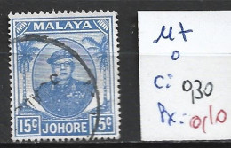 MALAISIE JOHORE 117 Oblitéré Côte 0.30 € - Johore