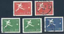 Schweden, 1958, Michel-Nr. 438-440 A+Dl, Gestempelt - Used Stamps