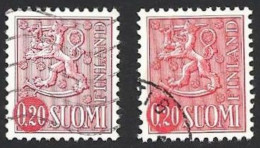 Finnland, 1963, Mi.-Nr. 559 Type Il X+y, Gestempelt - Gebruikt