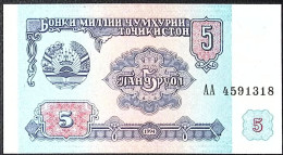 TADJIKISTAN * 5 Roubles * Date 1994 * Etat/Grade NEUF/UNC *  - Tajikistan