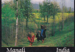 Inde -- MANALI --Girls Running To Work In The Mustard Fields In The Outskirts Of Manali (animée) - Inde