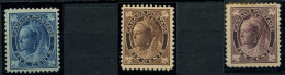 CANADA - YVERT 58+59+60 (ROUILLE)  VICTORIA * - Unused Stamps