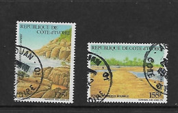 COTE D'IVOIRE 1986 PAYSAGES COTIERS  YVERT N°777/778    OBLITERE - Other & Unclassified