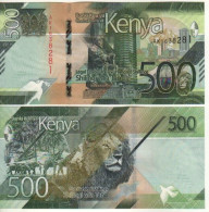 KENIA New 500 Shilings  2019.    PW55   Kenyatta Statue  + Tourism, Wildlife, Lion At Back   UNC - Kenia