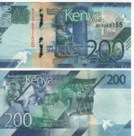 KENIA New 200 Shilings  2019.    PW54   Kenyatta Statue  + Health Services, Education, Sports At Back   UNC - Kenia