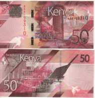 KENIA New 50 Shilings  2019.    PW52   Kenyatta Statue  + Wind Power, Geothermal Power, Solar Power At Back   UNC - Kenya