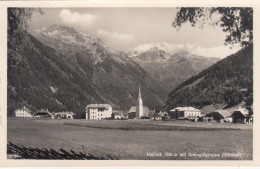 E3915) MALLNITZ 1200m Mit Ankogelgruppe - Kärnten - S/W FOTO AK - Kirche Häuser ALZT !! - Mallnitz