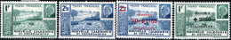 NUOVA CALEDONIA, NEW CALEDONIA, NOUMEA ROADSTEAD, PETAIN, 1941-1944, FRANC. NUOVI (MLH*) Scott:NC 216A,216B,B12A,B12B - Nuovi