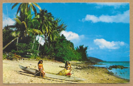 POLYNESIE FRANCAISE LA PLAGE DE PUNAAUIA 1961 N°H204 - Polynésie Française