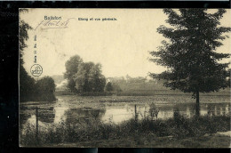 Carte écrite : 08/08/1908 : Etang Et Vue Générale - Watermaal-Bosvoorde - Watermael-Boitsfort