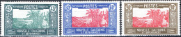 NUOVA CALEDONIA, NEW CALEDONIA, PAESAGGI, LANDSCAPE, 1939-1940, FRANCOBOLLI NUOVI (MLH*) Scott:NC 147A,150,157 - Unused Stamps