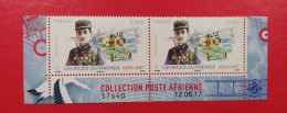 France PA81 2x Coin Daté 12.06.17 Bas De Feuillet Georges Guynemer Et Son Biplan 5.10€ - Airmail