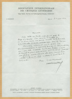 Yves Gandon (1899-1975) - Écrivain Français - Lettre Autographe Signée - 1972 - Schriftsteller