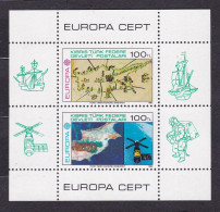 1983 Cipro Turca Turkish Cyprus EUROPA CEPT EUROPE Foglietto MNH** Opere Del Genio Umano, Works Of Human Genius Leaflet - 1983
