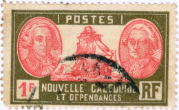 NUOVA CALEDONIA, NEW CALEDONIA, BOUGAINVILLE E LA PEROSE, 1928, FRANCOBOLLI USATI Scott:NC 158, Yt:NC 154 - Used Stamps