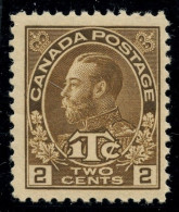 CANADA - YVERT 106a  2 CENTS ITC PLANCHE 1 ** - Unused Stamps