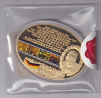 Medaille  25 Jahre Mauerfall Vergoldet Swarovski 2014 In Kapsel M. Zertifikat /2 - Non Classés