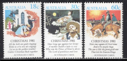 Australia 1981 Set Of Stamps To Celebrate Christmas In Unmounted Mint - Ongebruikt