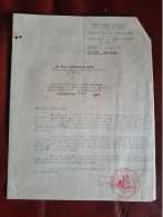 MILITARIA DOCUMENT COMMANDEMENT SUPERIEUR TROUPES MAROC ARTILLERIE OFFICIERS RESERVE 1955 - Documenti