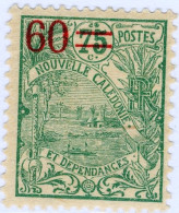 NUOVA CALEDONIA, NEW CALEDONIA, PAESAGGI, LANDSCAPE, 1924, FRANCOBOLLI NUOVI (MLH*) Scott:NC 127, Yt:NC 130 - Ongebruikt