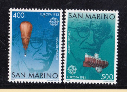 1983 San Marino Saint Marin EUROPA CEPT EUROPE Serie Di 2 Valori MNH** Opere Del Genio Umano, Human Genius Works - 1983