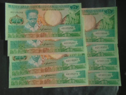 SURINAME , P 132b ,  25 Gulden ,  1988 , UNC , Neuf, 8 Notes - Surinam