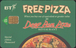 UK - British Telecom Chip Pro134  - Deep Pan Pizza  £5 - Free Pizza - BT Promotionnelles