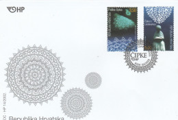 Croatia - 2002 - Joint Issue With Begium Post - Lace - FDC - Joint Issues