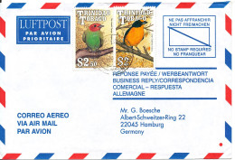 Trinidad & Tobago Air Mail Cover Sent To Germany BIRD Stamps - Trinidad & Tobago (1962-...)