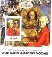 154- FRANC-MAÇONNERIE (MASONIC) : MOZART Avec Symboles - DENTELÉ - Superbe - Franc-Maçonnerie