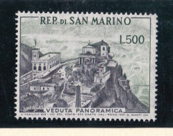 1958 San Marino Saint Marin VEDUTA PANORAMICA 500L Verde MNH** PANORAMA - Unused Stamps