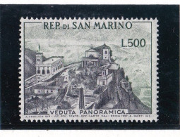 1958 San Marino Saint Marin VEDUTA PANORAMICA 500L Verde MNH** PANORAMA - Neufs