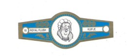 10) Bague De Cigare Série Tintin Bleue Dorée Royal Flush Kuifje Bianca Castafiore En Superbe.Etat - Objets Publicitaires