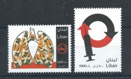 Liban N°456/57** (MNH) 2010 - Lutte Contre Le Tabagisme Et Drogues - Liban