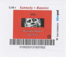 190- FRANC-MAÇONNERIE (MASONIC) : Timbre Personnalisé Allemand : Référence Maçonnique (RITUEL) - Très Rare - Freemasonry