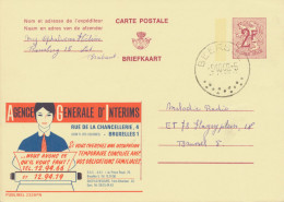 BELGIUM VILLAGE POSTMARKS  BEERSEL Rare SC With 13 Dots (usual Postmarks With 7) 1969 (Postal Stationery 2 F, PUBLIBEL 2 - Matasellado Con Puntos