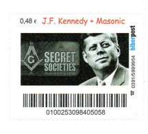 190- FRANC-MAÇONNERIE (MASONIC) : Timbre Personnalisé Allemand : Référence Maçonnique (SECRET) - Très Rare - Vrijmetselarij