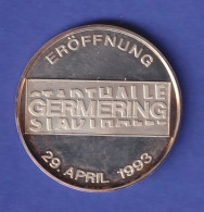 Silbermedaille Zur Einweihung Der Stadthalle Germering 1993 - Non Classés