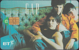 UK - British Telecom Chip PUB016  - £5  GAP Stores - Boyfriends - GPT2 - BT Promotional