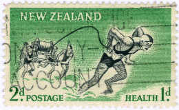 NUOVA ZELANDA, NEW ZEALAND, SPORT, 1957, FRANCOBOLLI USATI Scott:NZ B52, Yt:NZ 362, Sg:NZ 761 - Usados