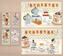 Hong Kong 2023-7 Intangible Cultural Heritage - Hong Kong-style Milk Tea Making Technique Set+M/S MNH Food Unusual - Ongebruikt